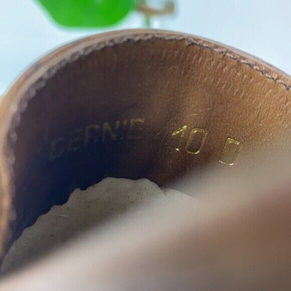 Oleg Cassini Mens Bernie Loafer Size 10 D Woven Brown Leather Moc Toe Kiltie - Picture 11 of 12